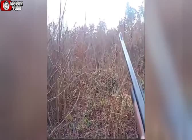 Video :A hunter is surprised by his prey